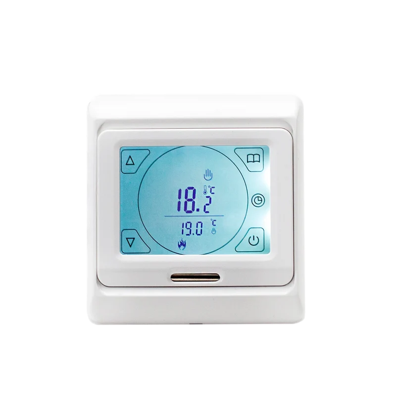 White Underfloor Heating Thermostat Control