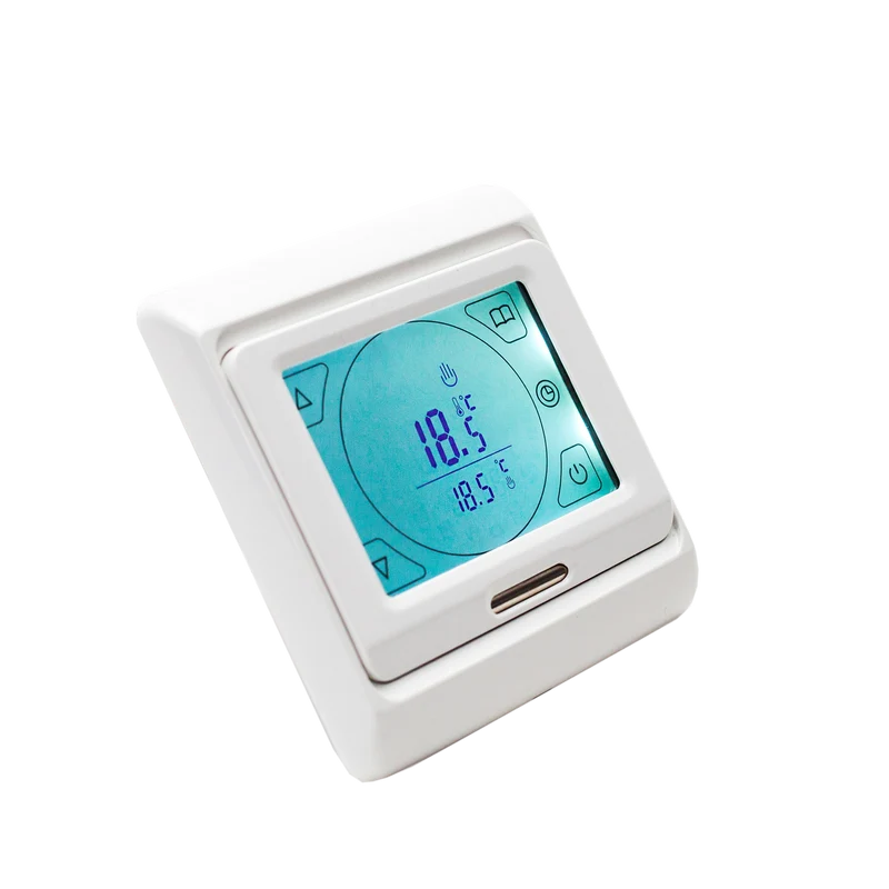 White Underfloor Heating Thermostat Control