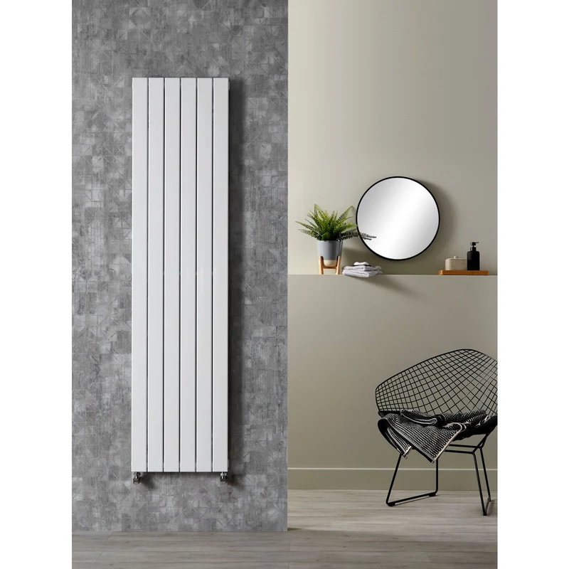 Metro White Vertical Double Panel Radiator