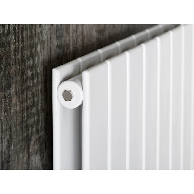 Metro White Vertical Double Panel Radiator