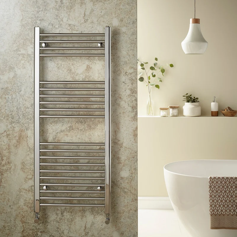 Layla Straight Chrome Heated Towel Radiator