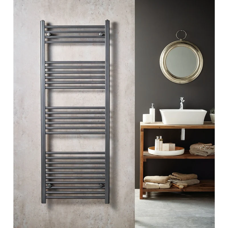 Como Anthracite Heated Towel Radiator