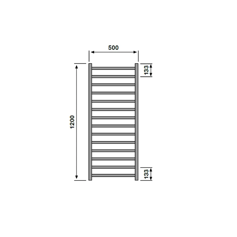 Cape Chrome Dual Fuel Heated Towel Radiator