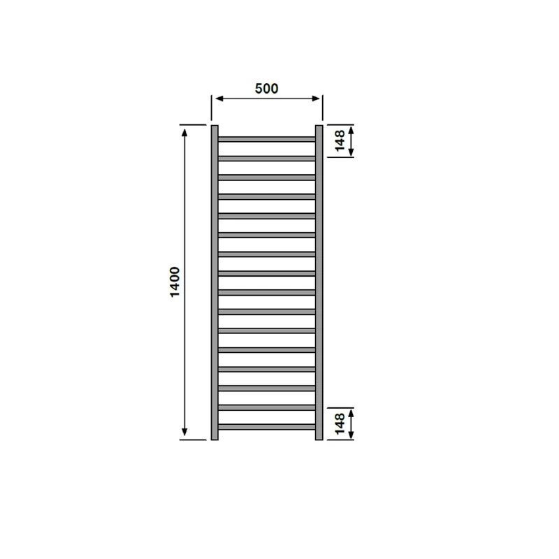 Cape Chrome Heated Towel Radiator