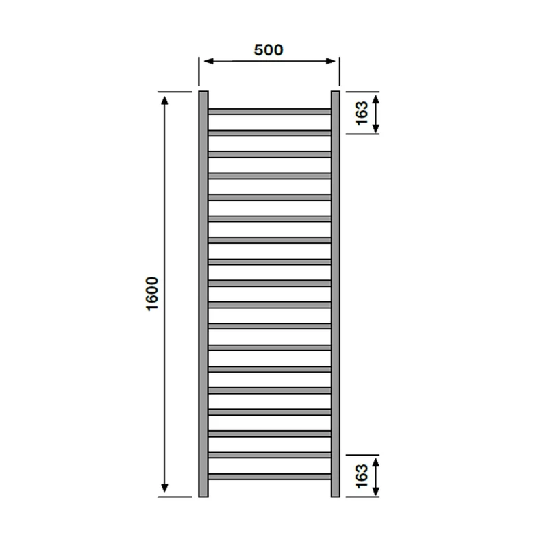 Cape Chrome Heated Towel Radiator