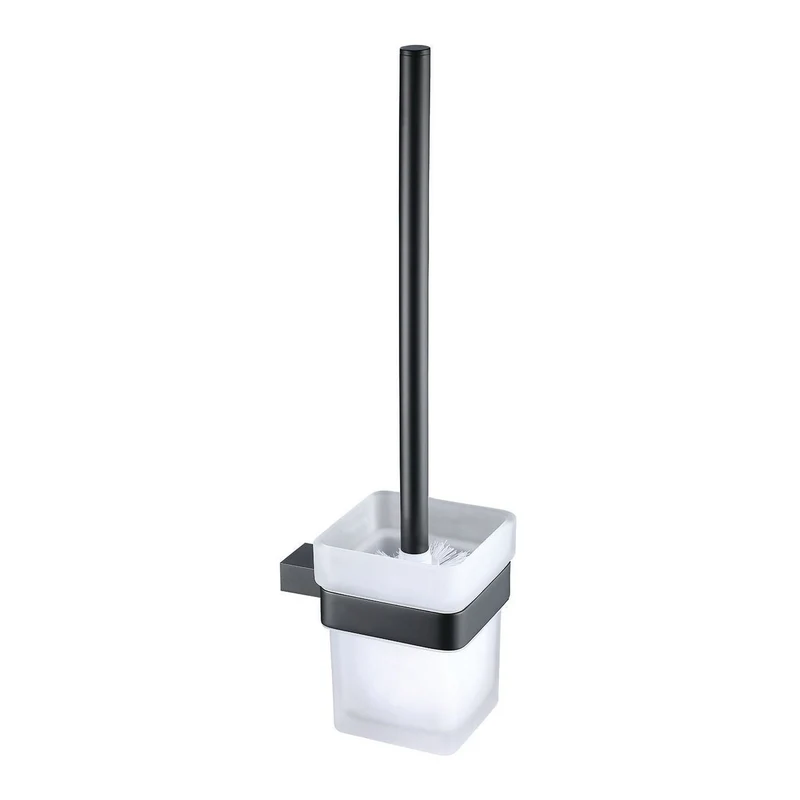 Como Black Toilet Brush Set
