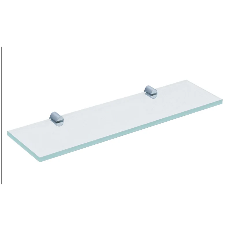 Capri Chrome 500mm Glass Shelf