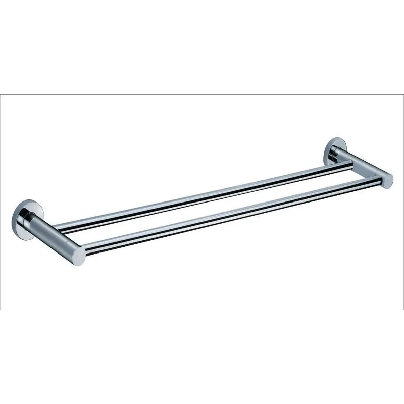 Capri Chrome 600mm Double Towel Rail