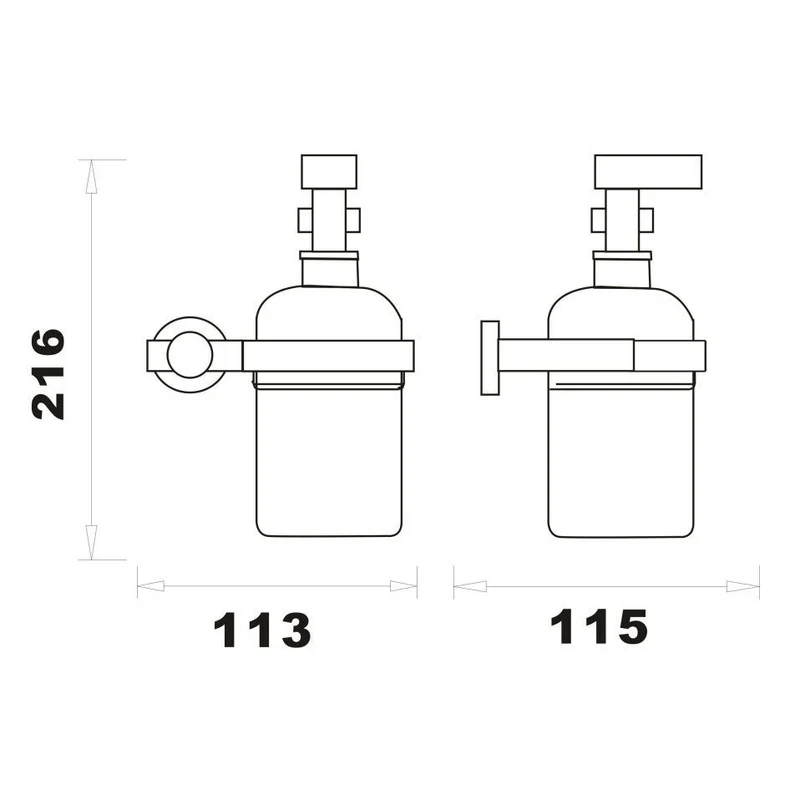 Capri Chrome Soap Dispenser
