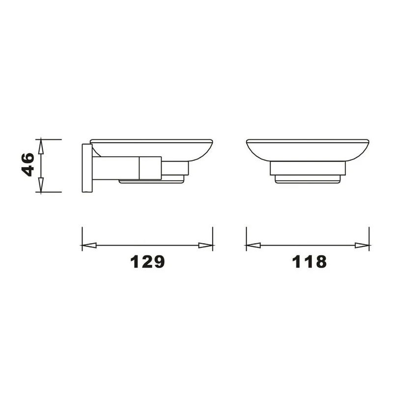 Capri Chrome Soap Dish