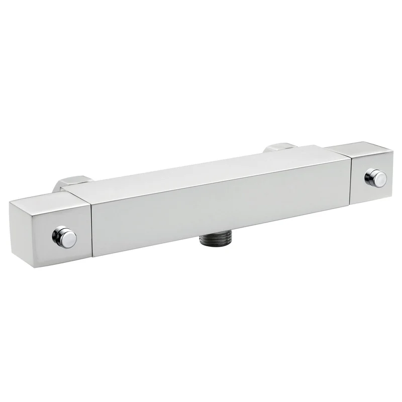 Jenson Square Exposed Thermostatic Shower Set - Chrome