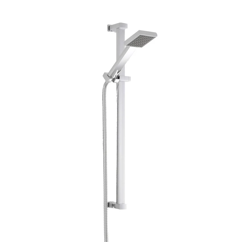 Jenson Square Exposed Thermostatic Shower Set - Chrome