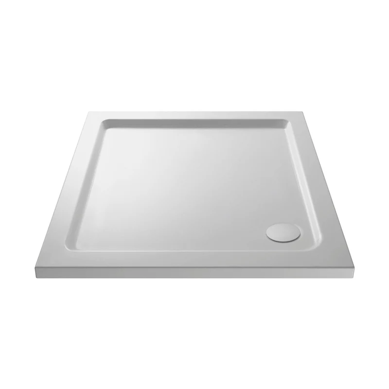 Nuie Square Trays Square Shower Tray 900 X 900mm Contemporary White Acrylic Capped ABS Caco3 And Pu