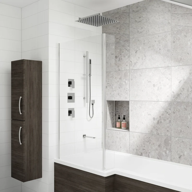 Nuie Windon Concealed Stop Tap Contemporary Chrome Brass 100x100x135mm