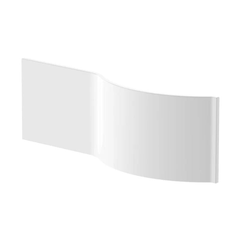 Nuie 1500mm P Shaped Front Panel Contemporary European White Acrylic 500x1500x30mm