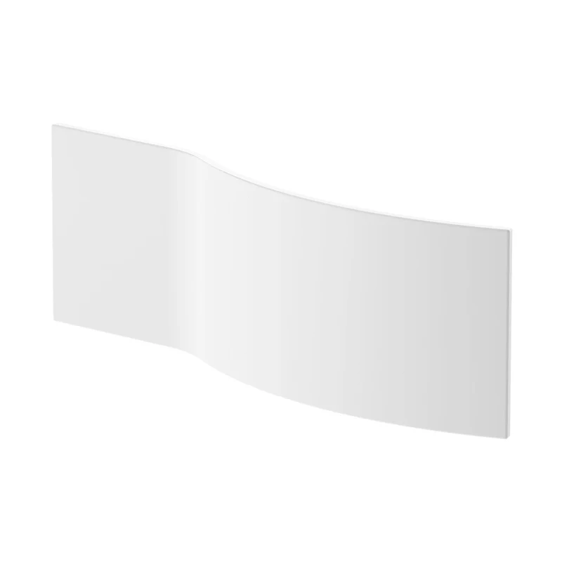 Nuie 1500mm B Shaped Front Panel Contemporary White Acrylic 500x1500x30mm
