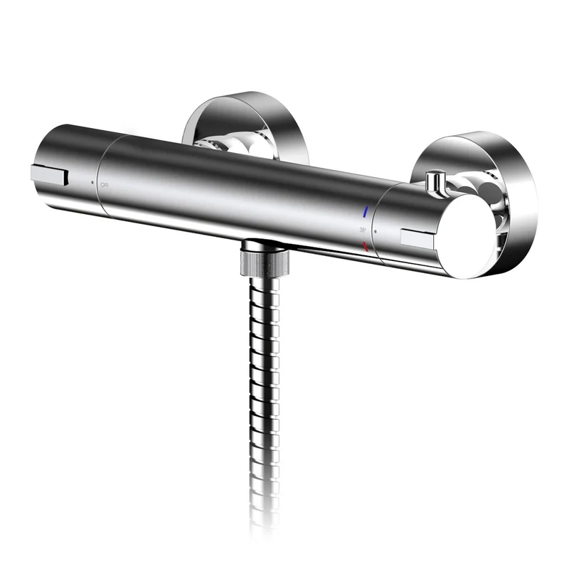 Capri Exposed Thermostatic Shower Set - Chrome
