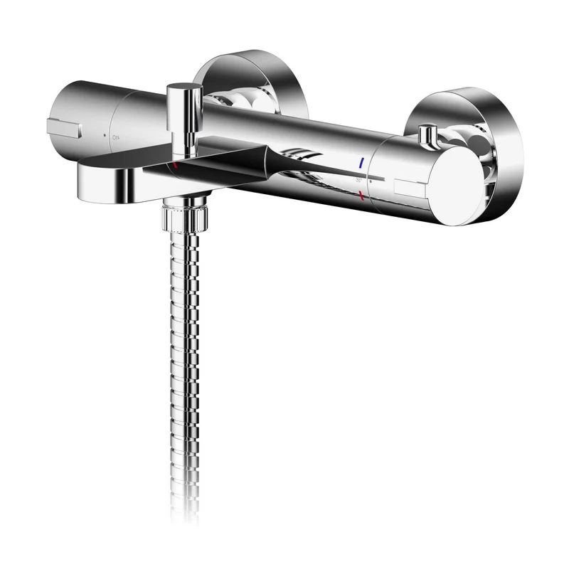 Capri Exposed Thermostatic Bath Shower Set - Chrome