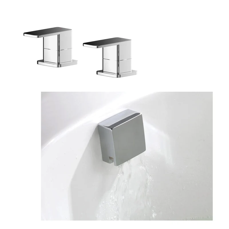 Cape Bath Valves & Overflow Filler Waste Set - Chrome