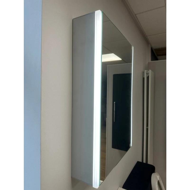 Lumin 500mm LED Touch Sensor Mirror Cabinet With Shaver Socket & Demister