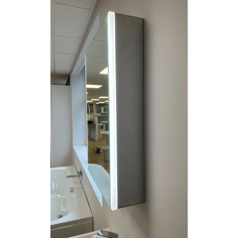 Lumin 500mm LED Touch Sensor Mirror Cabinet With Shaver Socket & Demister
