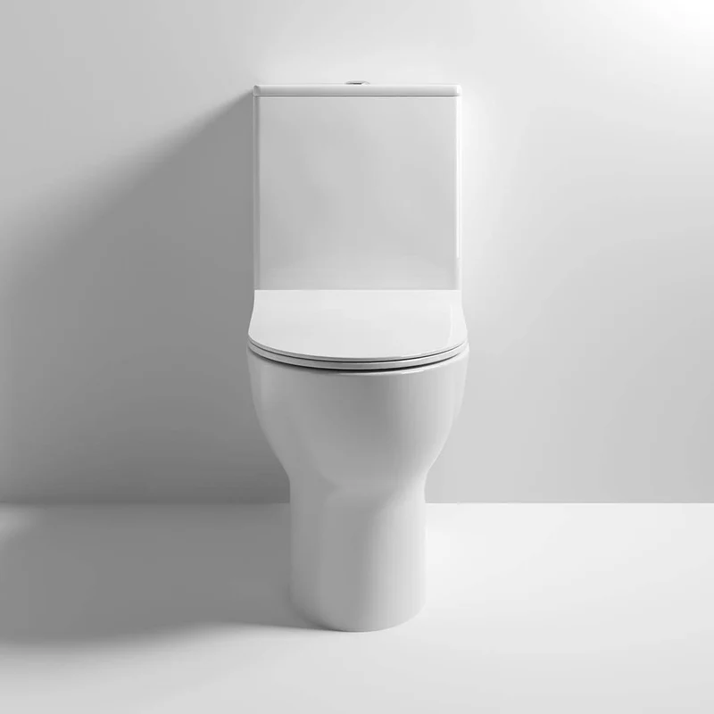 Lana Rimless Compact Back To Wall Close Coupled Toilet & Soft Close Seat