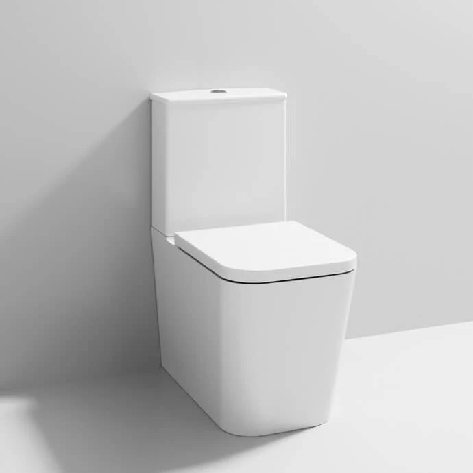 Como Rimless Close Coupled Back To Wall Toilet & Soft Close Seat