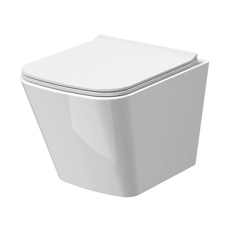 Como Rimless Wall Hung Toilet & Thin Soft Close Seat