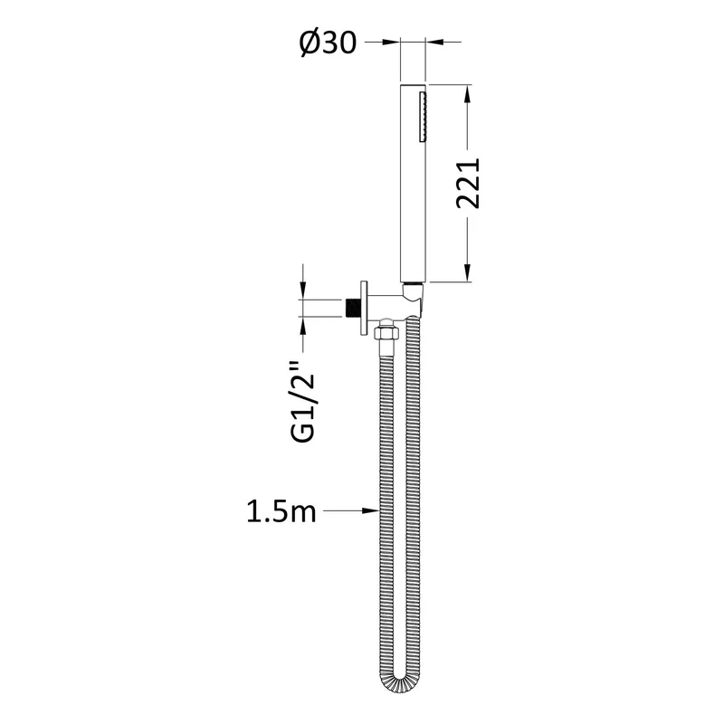 Capri Concealed Shower Package With Fixed Head & Handset - Chrome