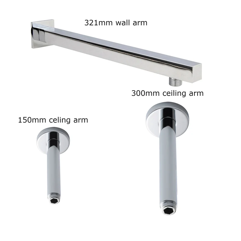 Cape Concealed Shower Package With Fixed Head - Chrome