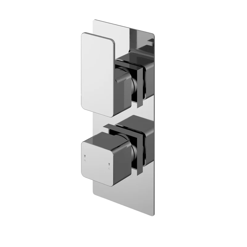 Cape Concealed Shower Package With Fixed Head & Handset - Chrome