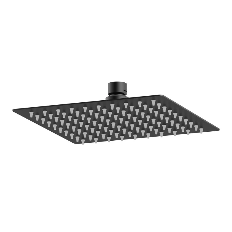 Cape Black Concealed Shower Package With Fixed Head & Rail Kit