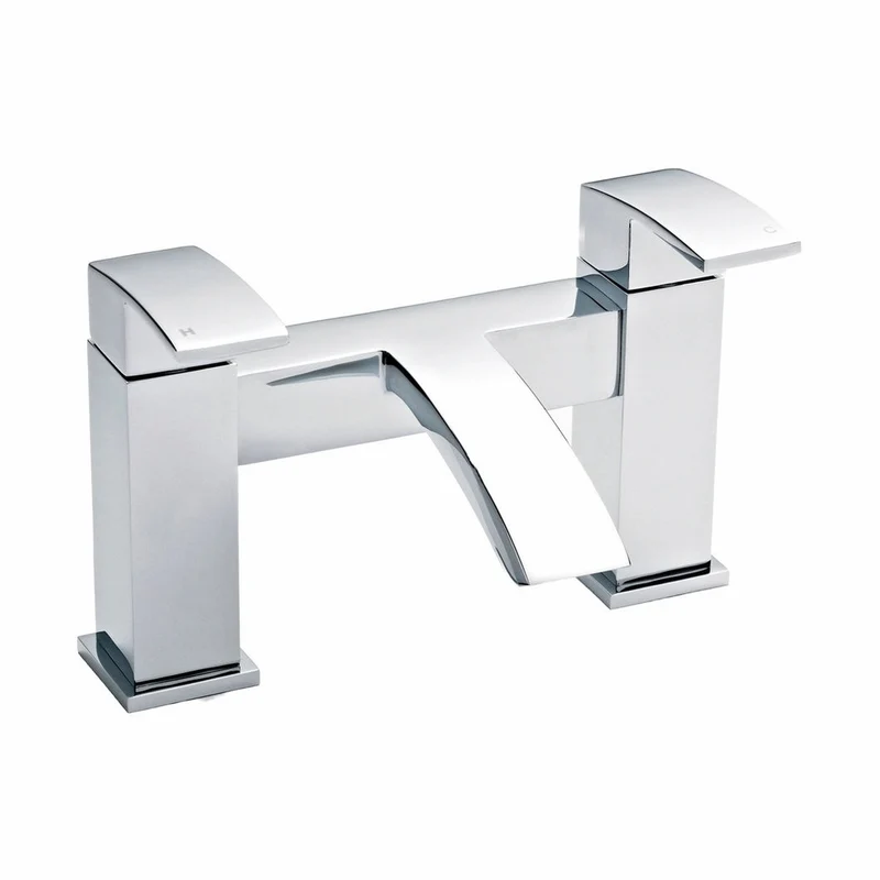 Nuie Vibe Bath Filler Contemporary Chrome Brass 127x229x138mm