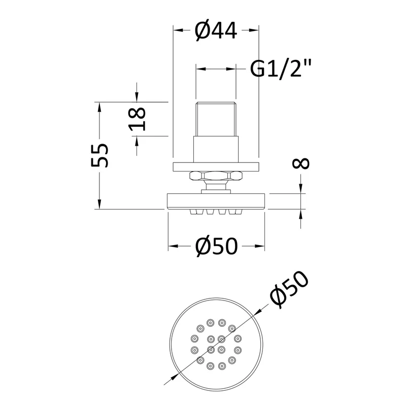 Round Body Jet - Chrome