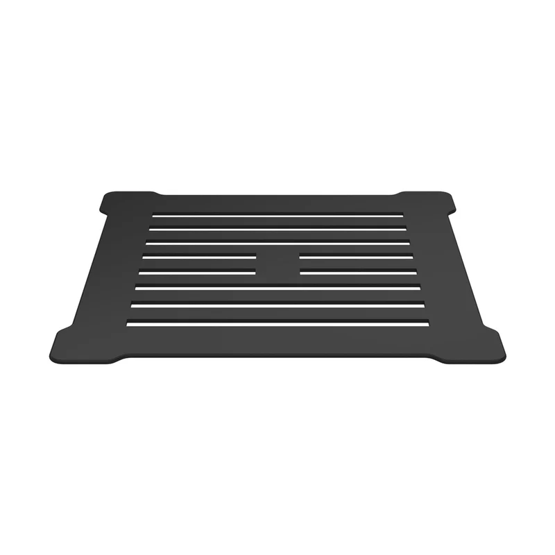 Nuie Shower Tray Wastes Square Shower Waste With Black Top Contemporary Matt Black Polypropylene 86x144x144mm