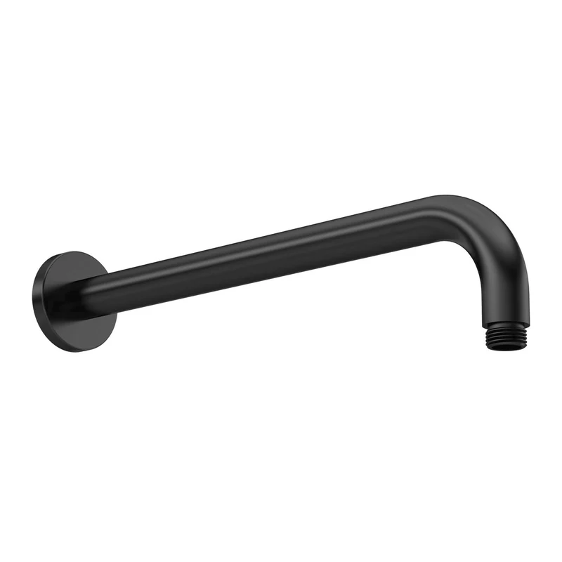 Lana Black Round Wall Mounted Shower Arm
