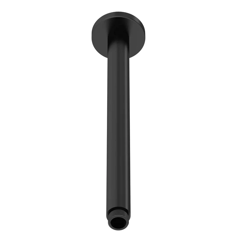 Lana Black Round Ceiling Shower Arm 300mm
