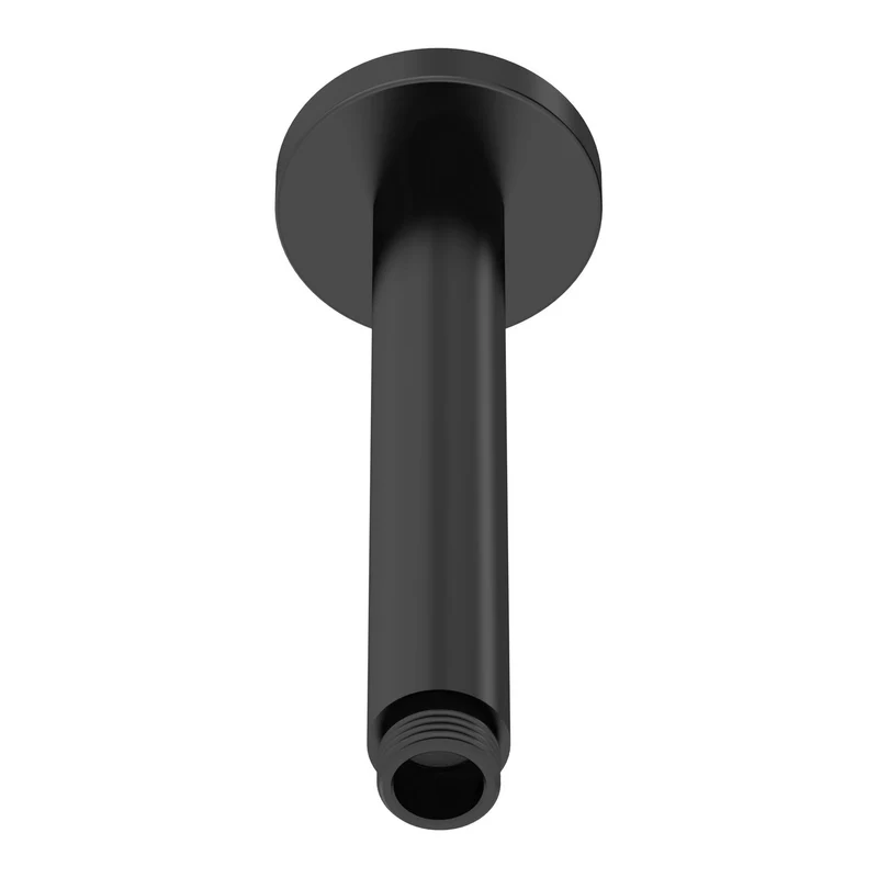 Lana Black Round Ceiling Shower Arm 150mm