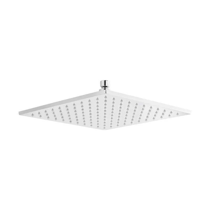 Nuie Square Led Fixed Head Contemporary Chrome Brass 58x300x300mm