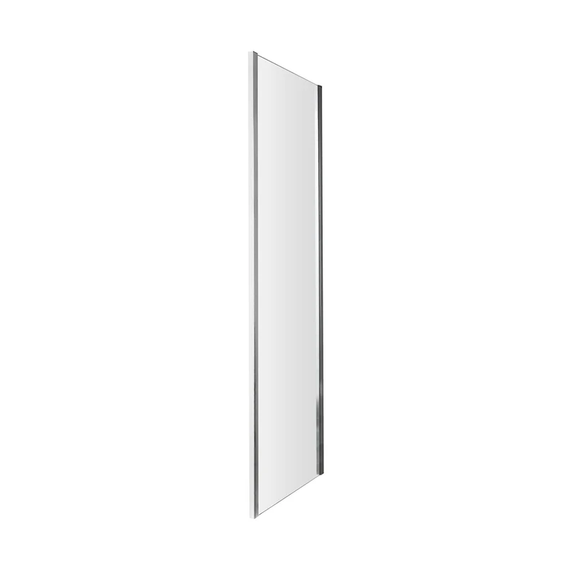 Nuie Ella 1850 X 760mm Side Panel Contemporary Chrome Aluminium 1850x750x31mm