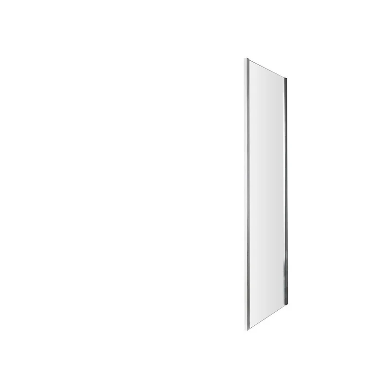 Nuie Ella 1850 X 700mm Side Panel Contemporary Chrome Aluminium 1850x690x31mm