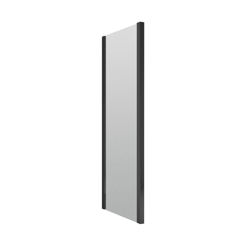 Nuie Rene 1900 X 760mm Side Panel Contemporary Matt Black Aluminium 1900x750x31mm