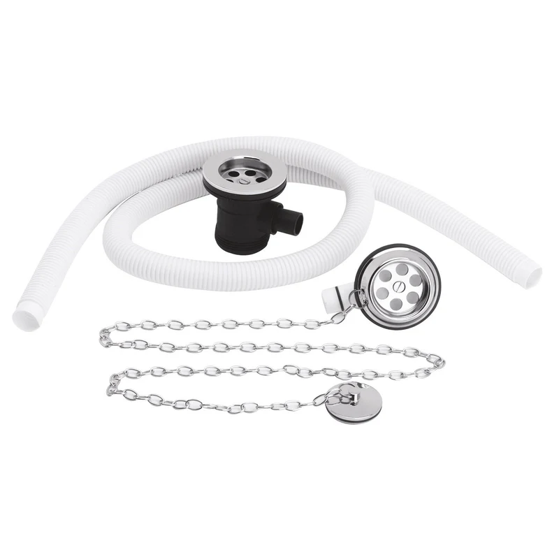 Extended Bath Plug & Link Chain Waste With Retainer