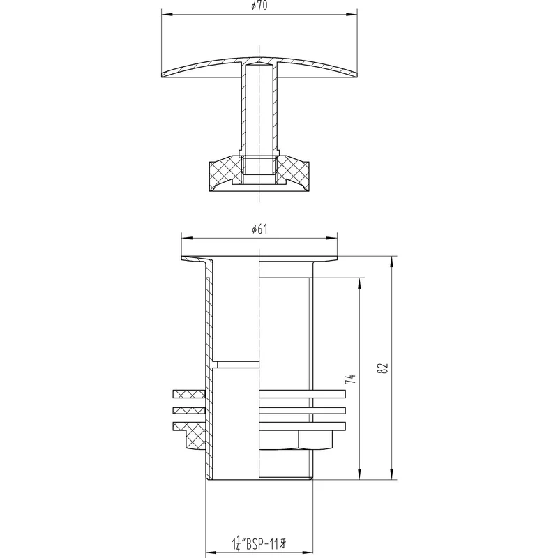 Free Flow Basin Waste
