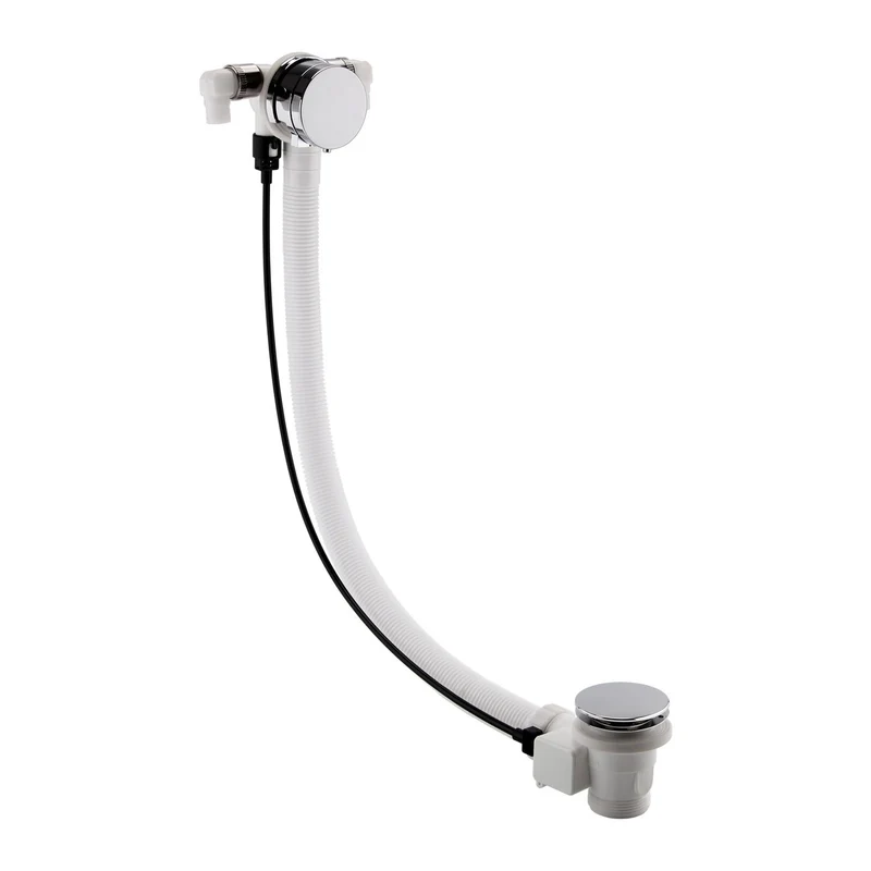 Round Bath Filler Waste With Pop Up Mechanism