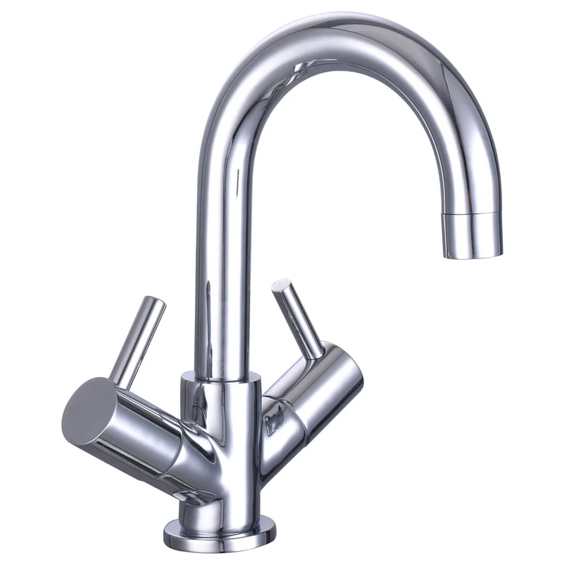 Jenson Basin Mixer With Swivel Spout & Push Open Waste