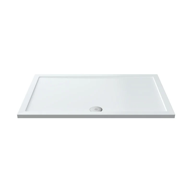 Nuie Rectangular Trays Rectangular Shower Tray 1400 X 900mm Contemporary White Acrylic Capped ABS Caco3 And Pu