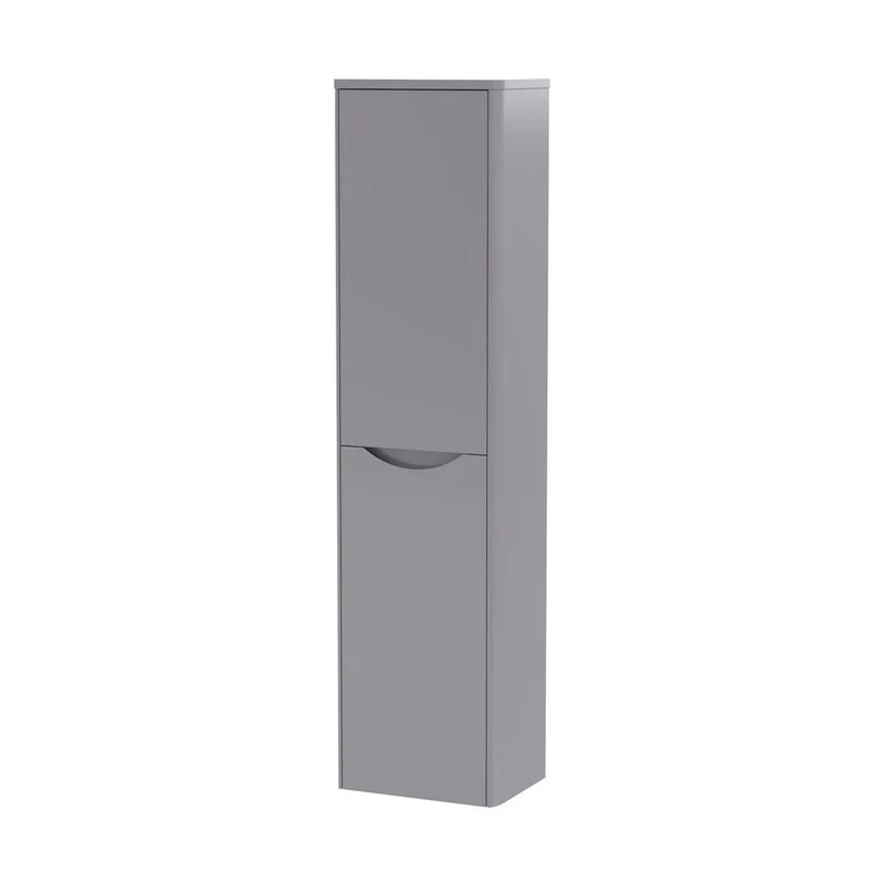 Nuie Lunar 350mm Tall Unit Contemporary Satin Grey MFC Painted Matt 1392x356x253mm