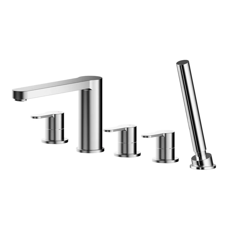Lana Chrome 5 Hole Bath Shower Mixer Tap