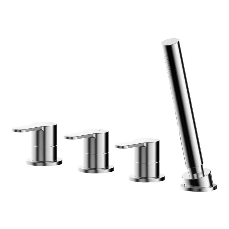 Lana Chrome 4 Hole Bath Shower Mixer Tap